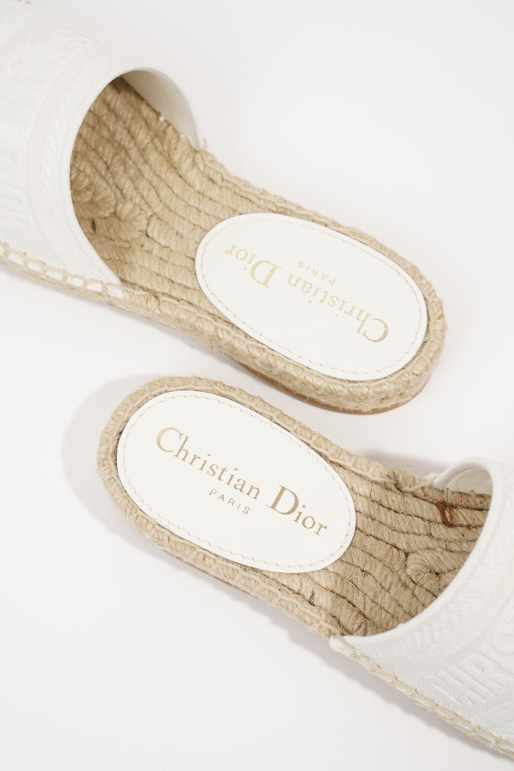 Christian Dior Womens Granville Espadrille White EU 34 / UK 1