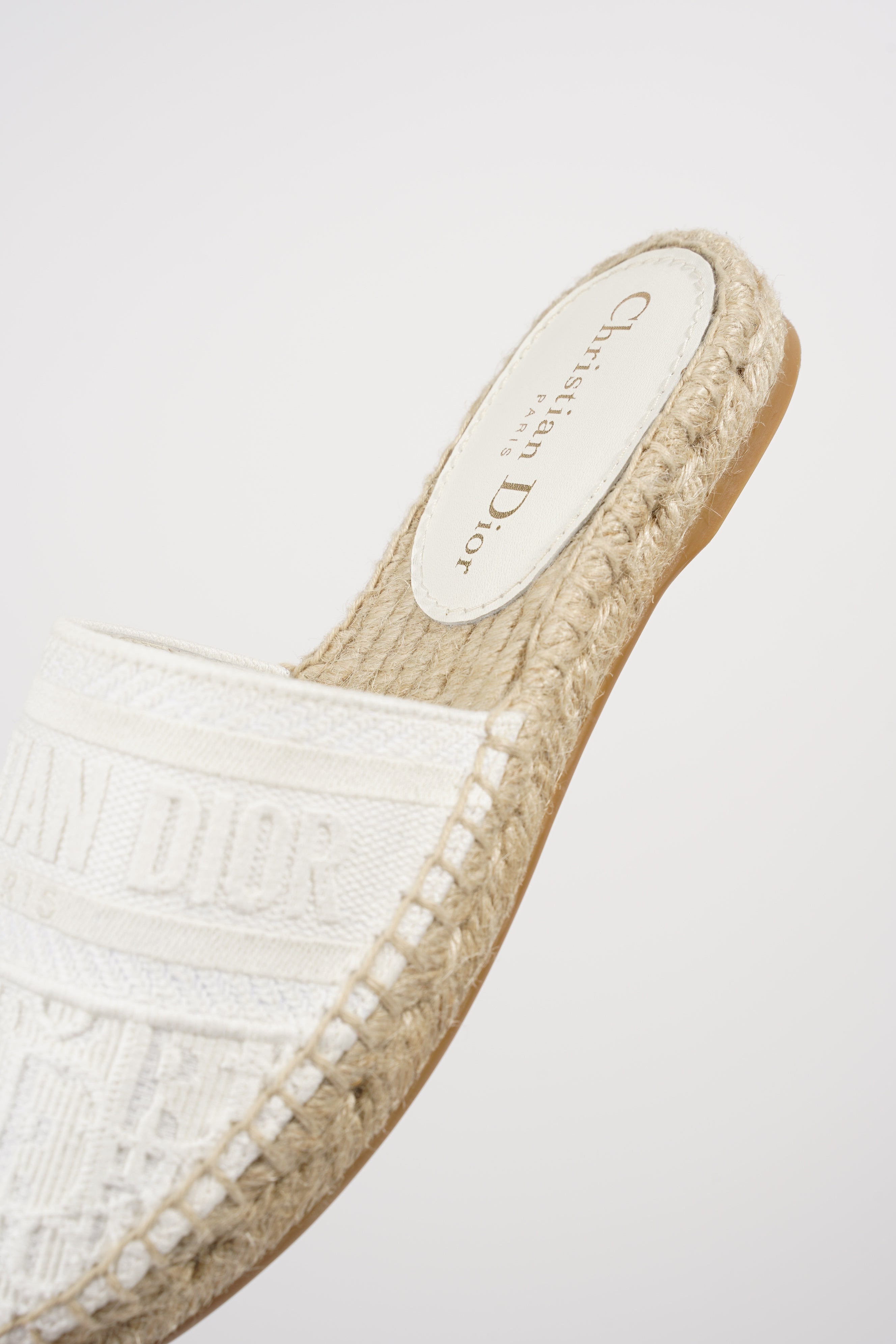 Christian Dior Womens Granville Espadrille White EU 34 / UK 1