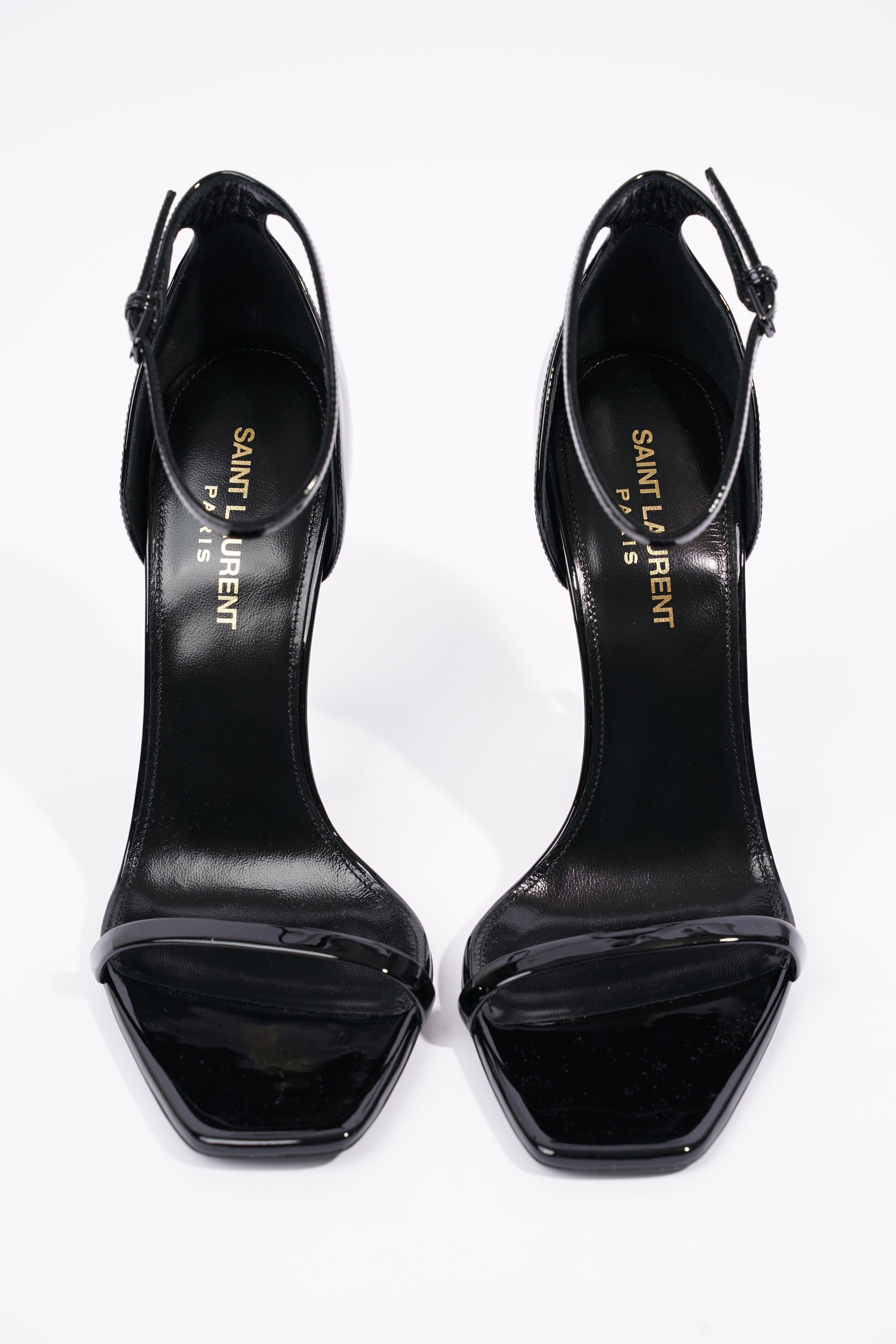 Saint Laurent Womens Opyum 110 Patent Black EU 38 / UK 5