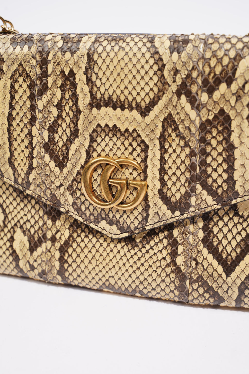 Gucci Womens Thiara Double Bag Black / Python