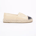 Chanel Womens Espadrilles Beige / Black EU 37 / UK 4