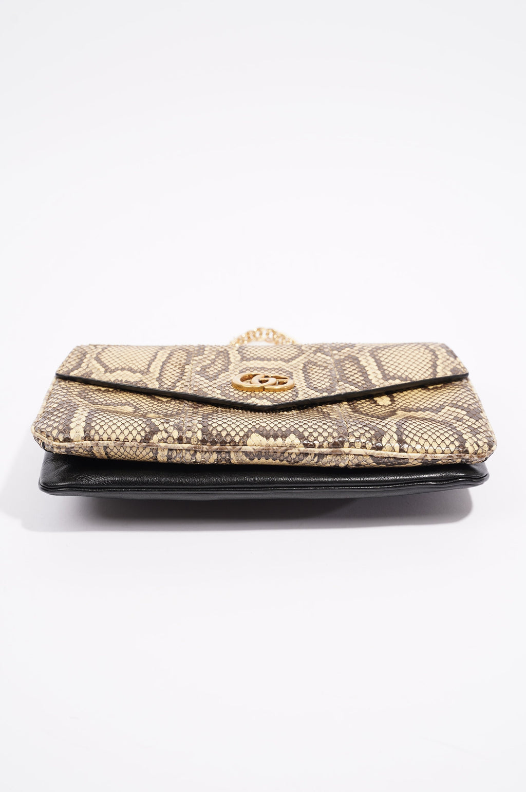 Gucci Womens Thiara Double Bag Black / Python