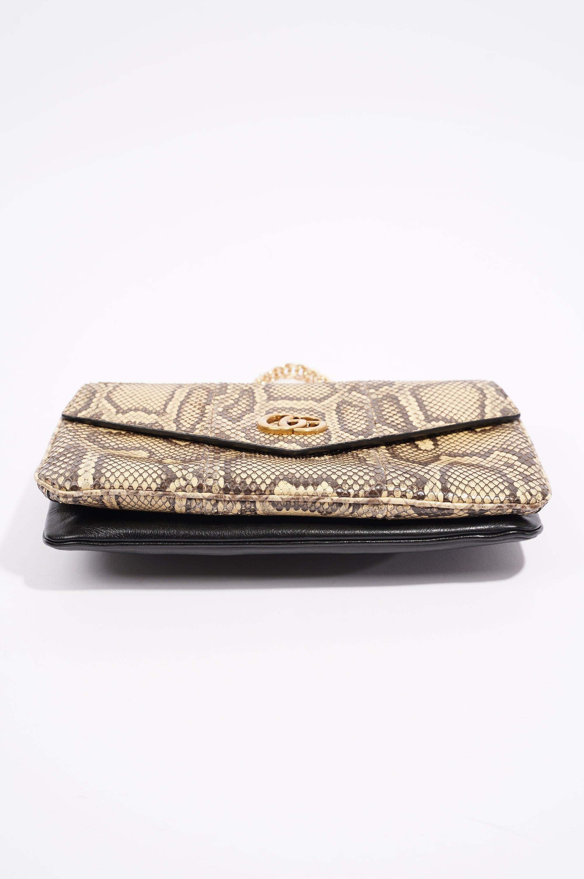 Gucci Womens Thiara Double Bag Black / Python