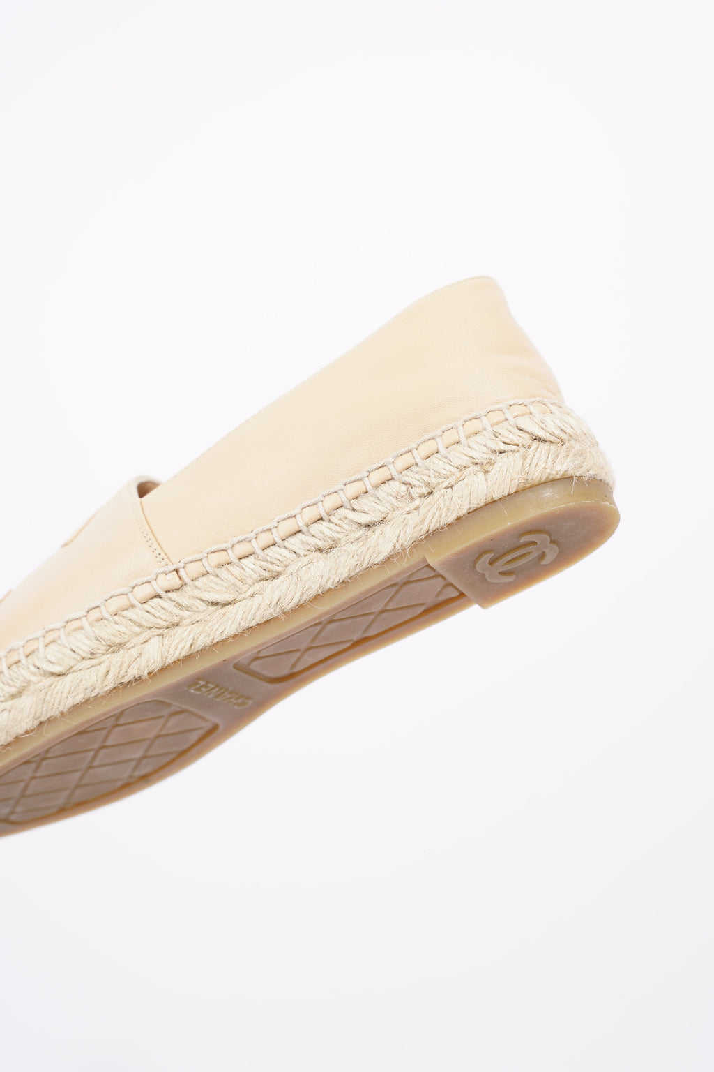 Chanel Womens Espadrilles Beige / Black EU 37 / UK 4