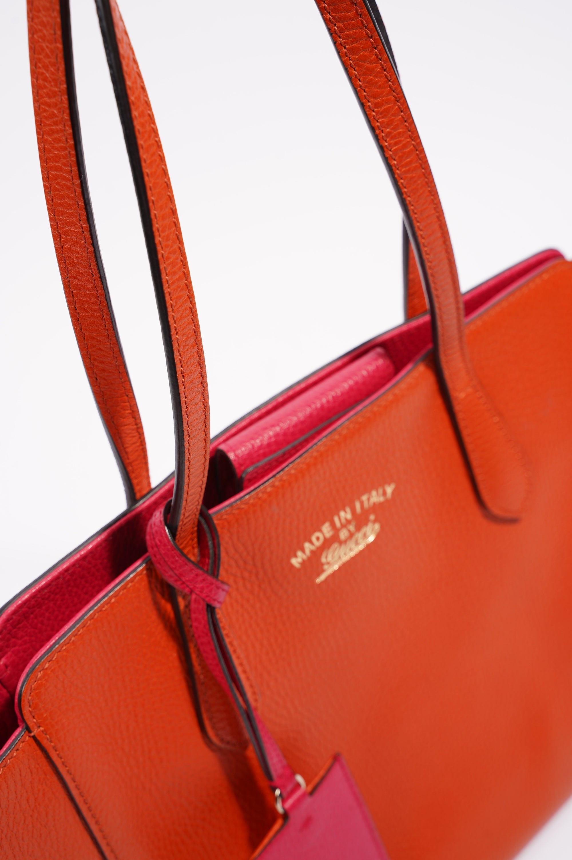 Gucci Womens Swing Tote Burnt Orange