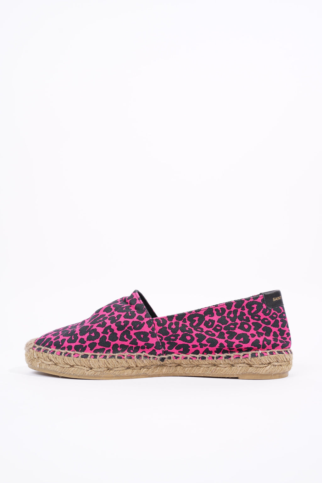 Saint Laurent Womens Espadrilles Pink / Black EU 36 / UK 3