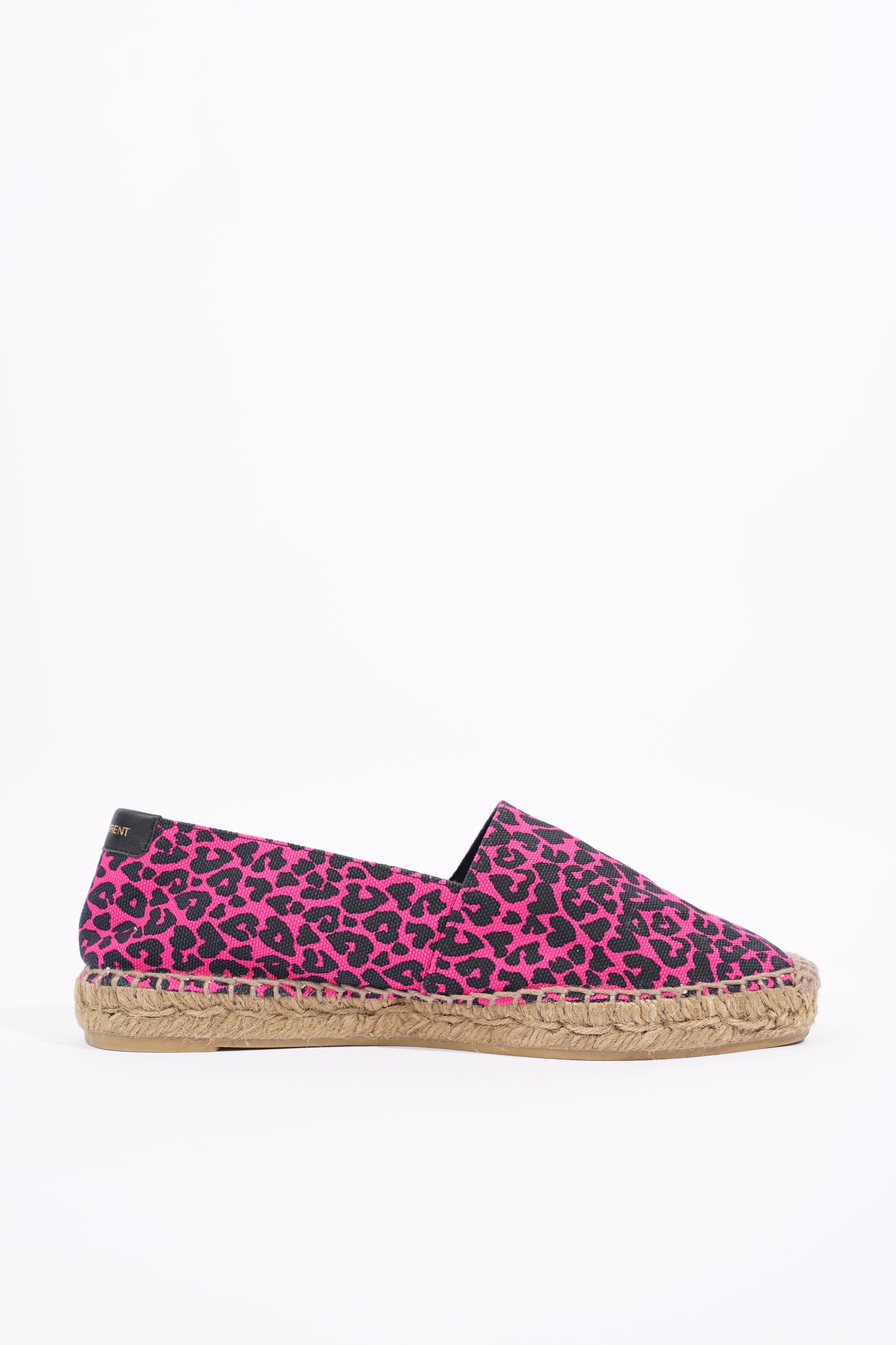 Saint Laurent Womens Espadrilles Pink / Black EU 36 / UK 3