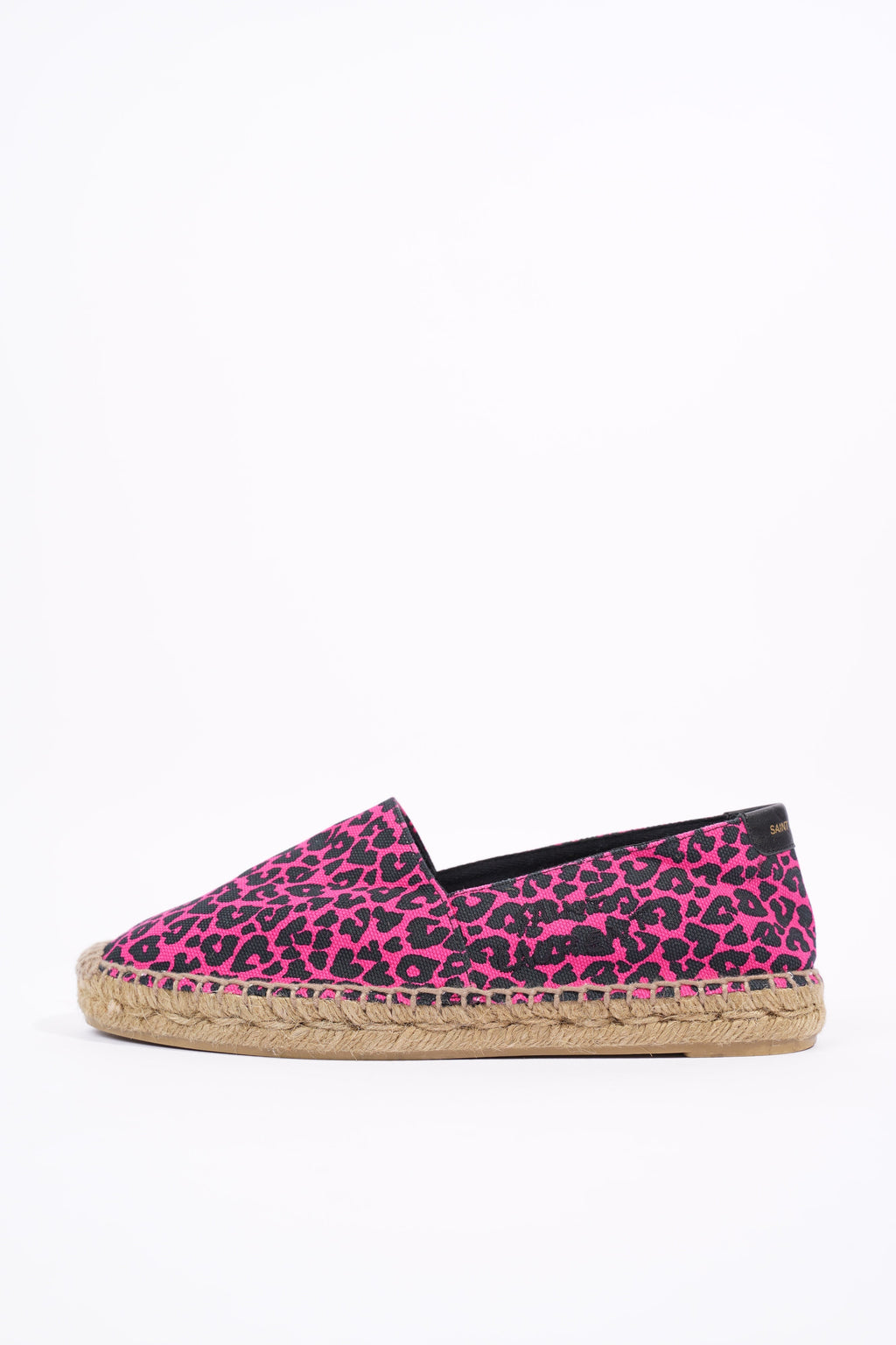 Saint Laurent Womens Espadrilles Pink / Black EU 36 / UK 3