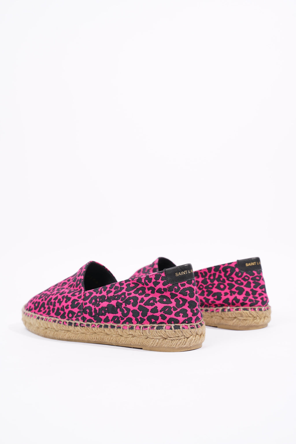 Saint Laurent Womens Espadrilles Pink / Black EU 36 / UK 3
