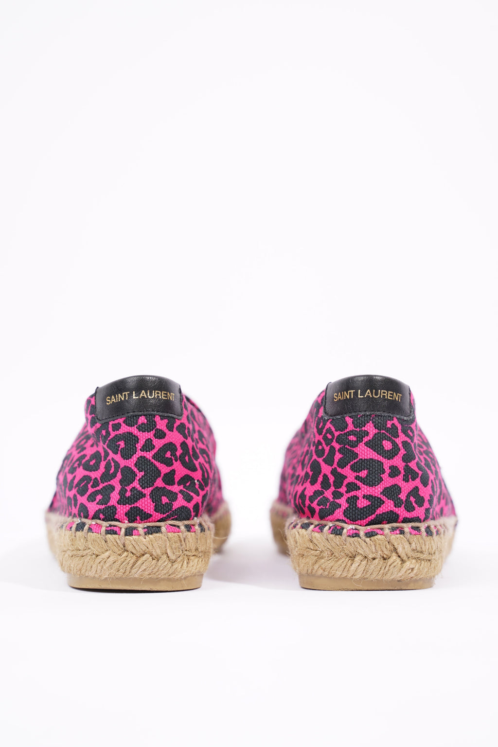 Saint Laurent Womens Espadrilles Pink / Black EU 36 / UK 3