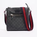 Gucci Mens GG Messenger Bag Black Small
