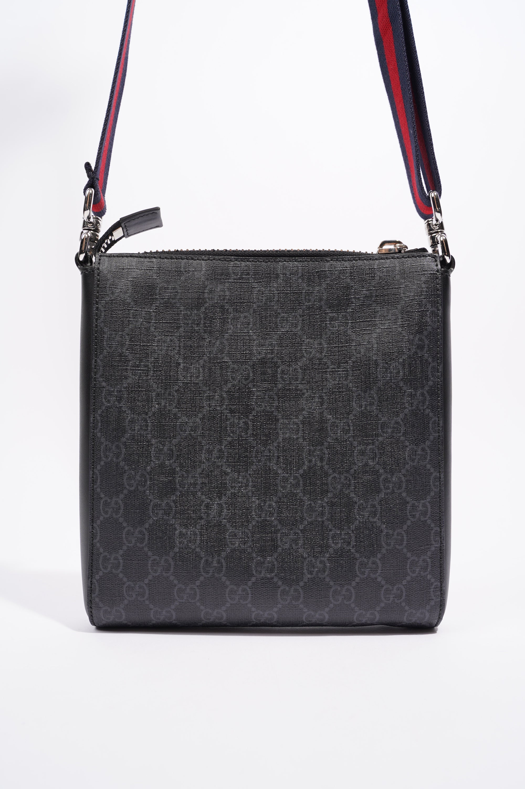 Gucci Mens GG Messenger Bag Black Small