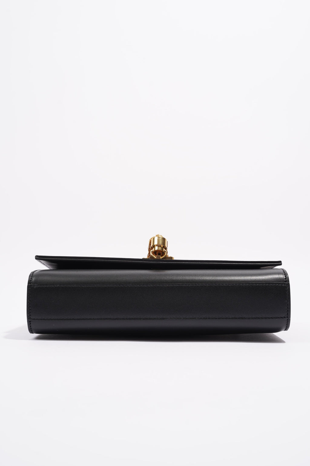 Saint Laurent Womens Kate Tassle Bag Black Leather / Gold Medium
