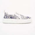 Christian Dior Womens Toile De Jouye Slip On Sneaker Off White Blue EU 39.5 / UK 6.5