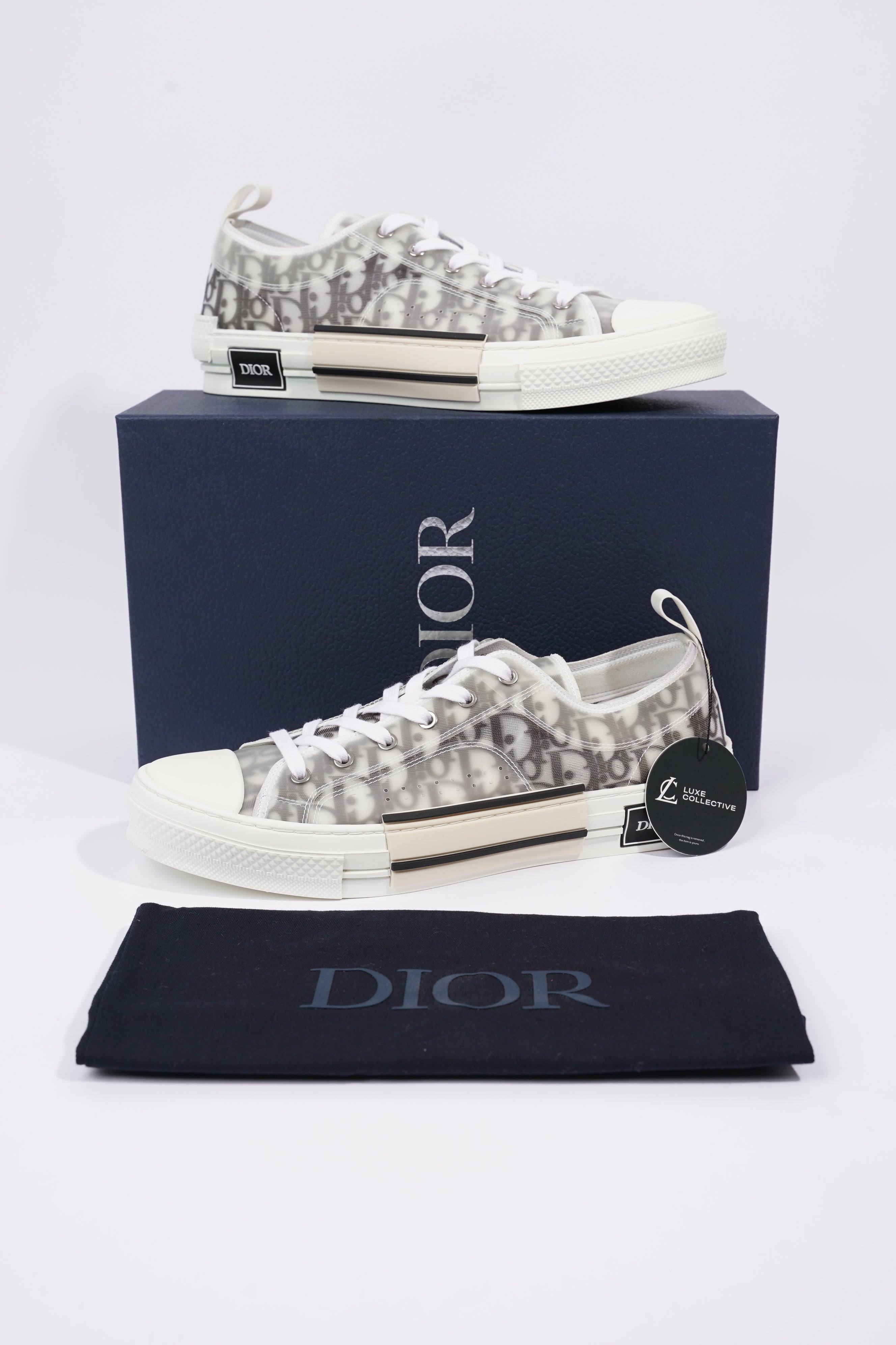 Christian Dior Mens B23 Low Top Grey EU 45 / UK 11