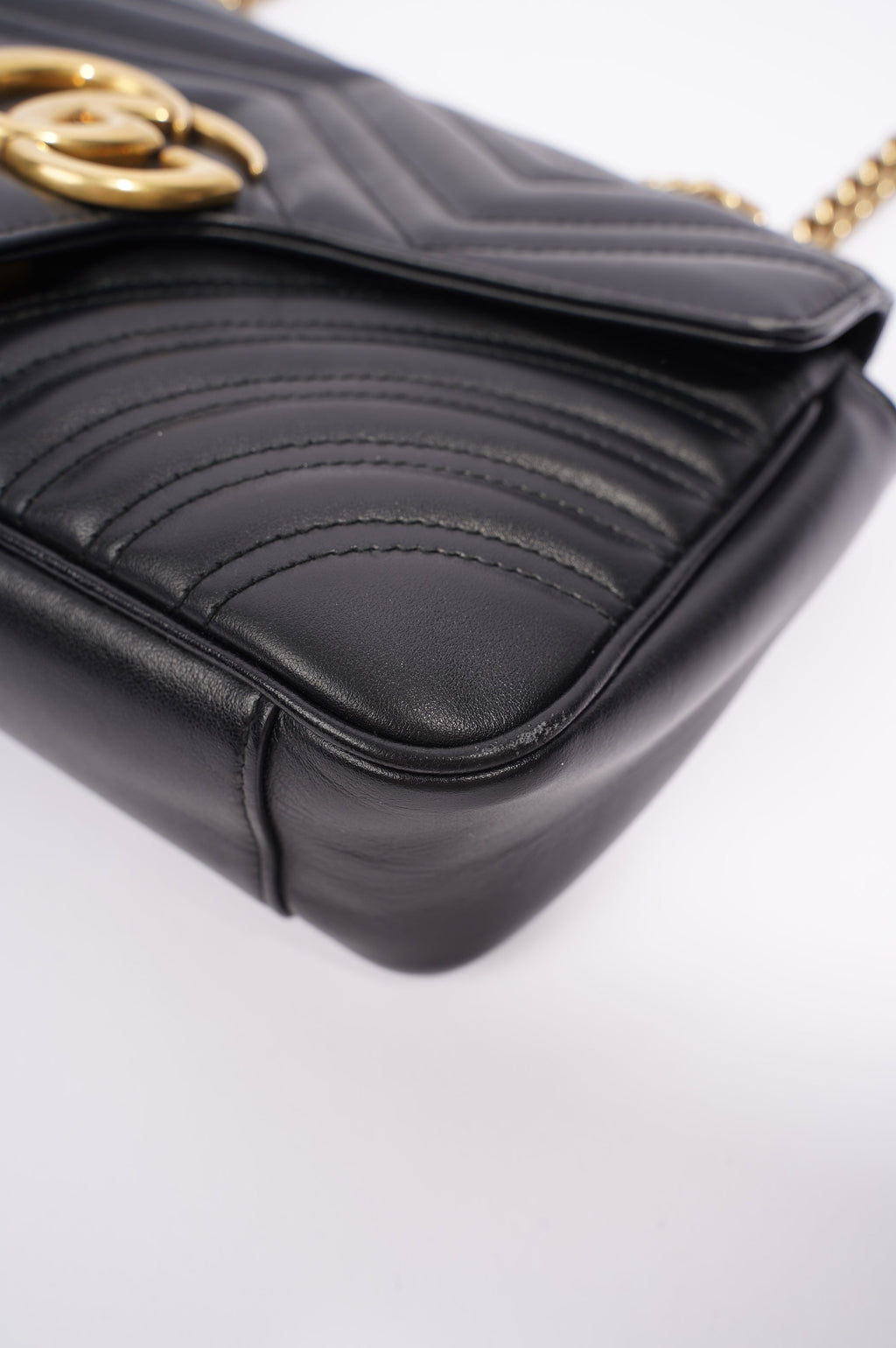 Gucci GG Marmont Bag Black Leather Small
