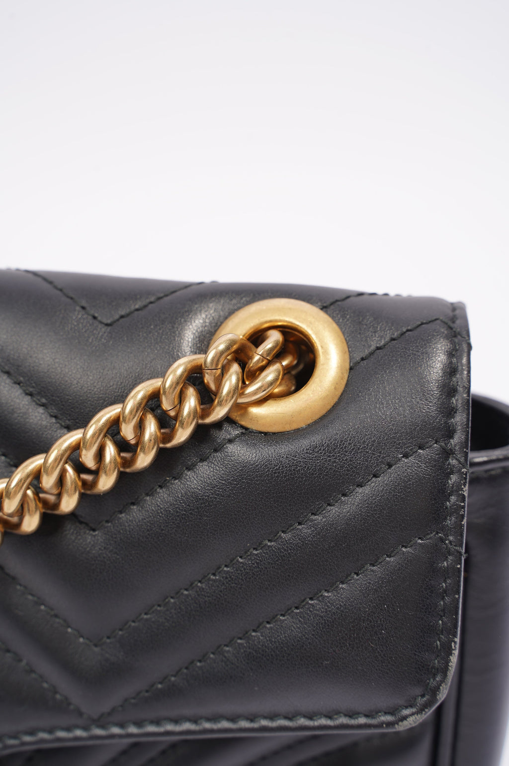 Gucci GG Marmont Bag Black Leather Small