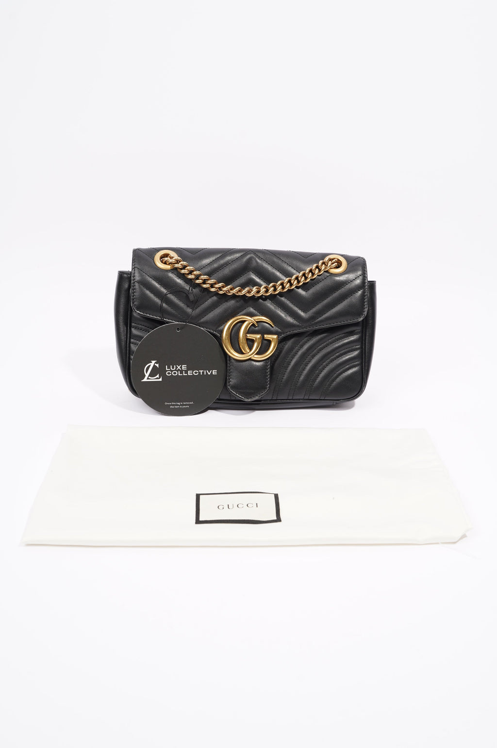 Gucci GG Marmont Bag Black Leather Small
