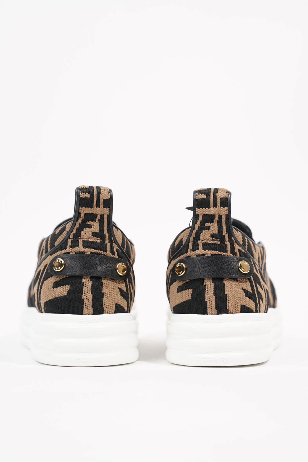 Fendi Womens Slip On Sneaker Zucca / White EU 38 / UK 5