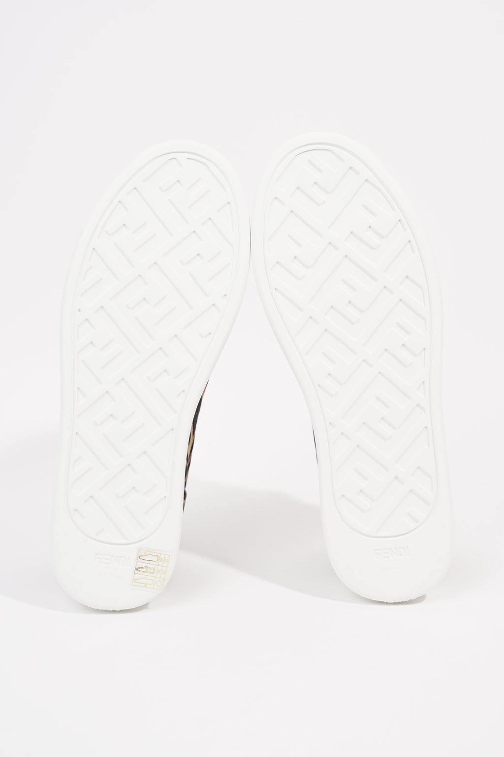 Fendi Womens Slip On Sneaker Zucca / White EU 38 / UK 5