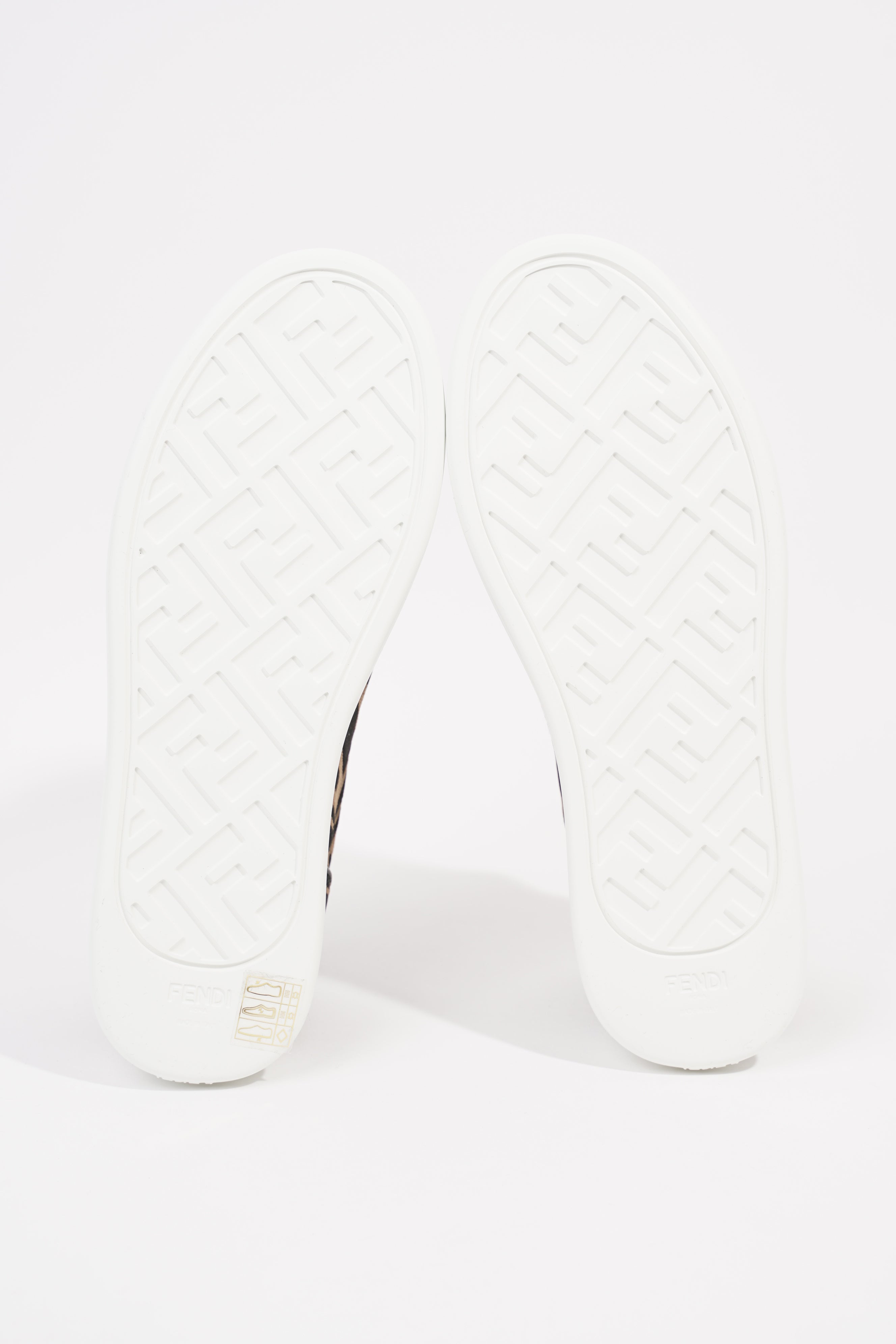 Fendi Womens Slip On Sneaker Zucca / White EU 38 / UK 5