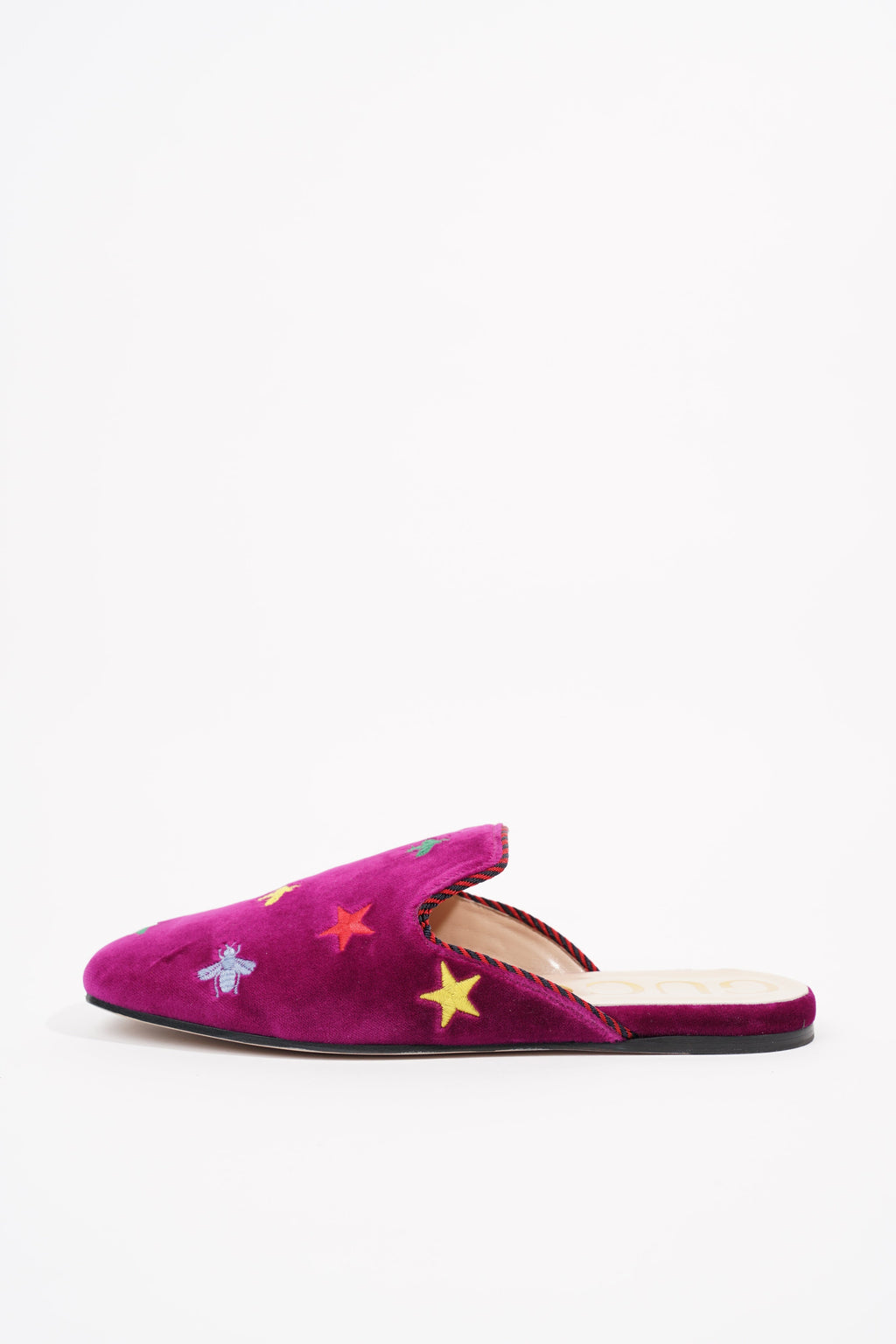 Gucci Womens Princetown Mule Purple Velvet EU 37 / UK 4