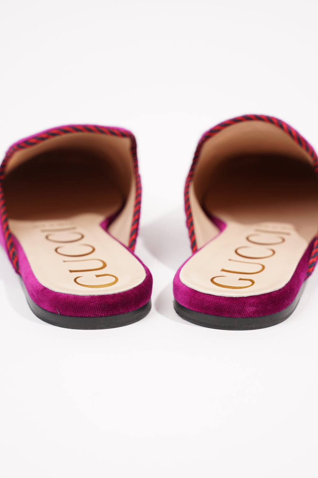 Gucci Womens Princetown Mule Purple Velvet EU 37 / UK 4
