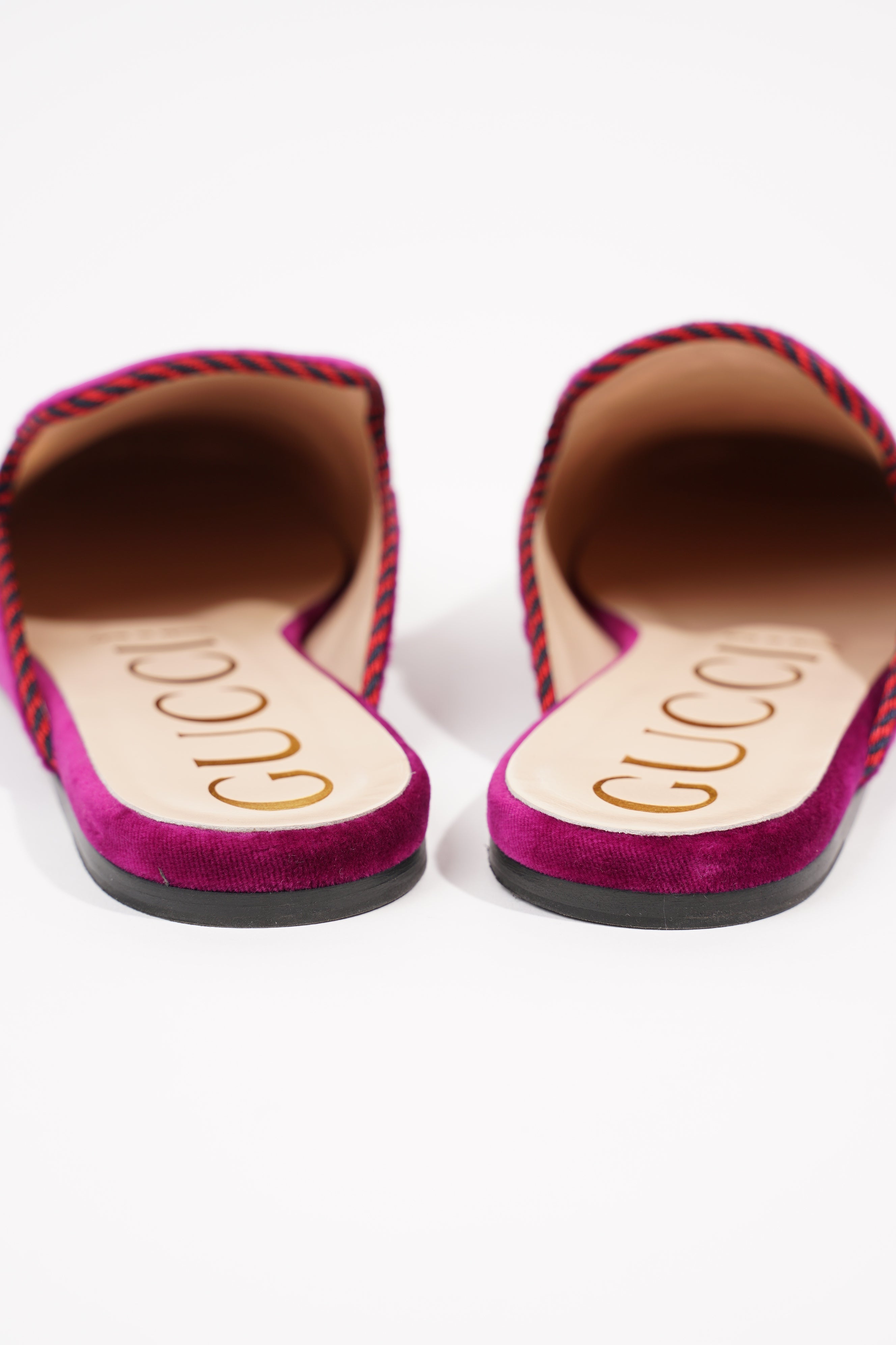 Gucci Womens Princetown Mule Purple Velvet EU 37 / UK 4