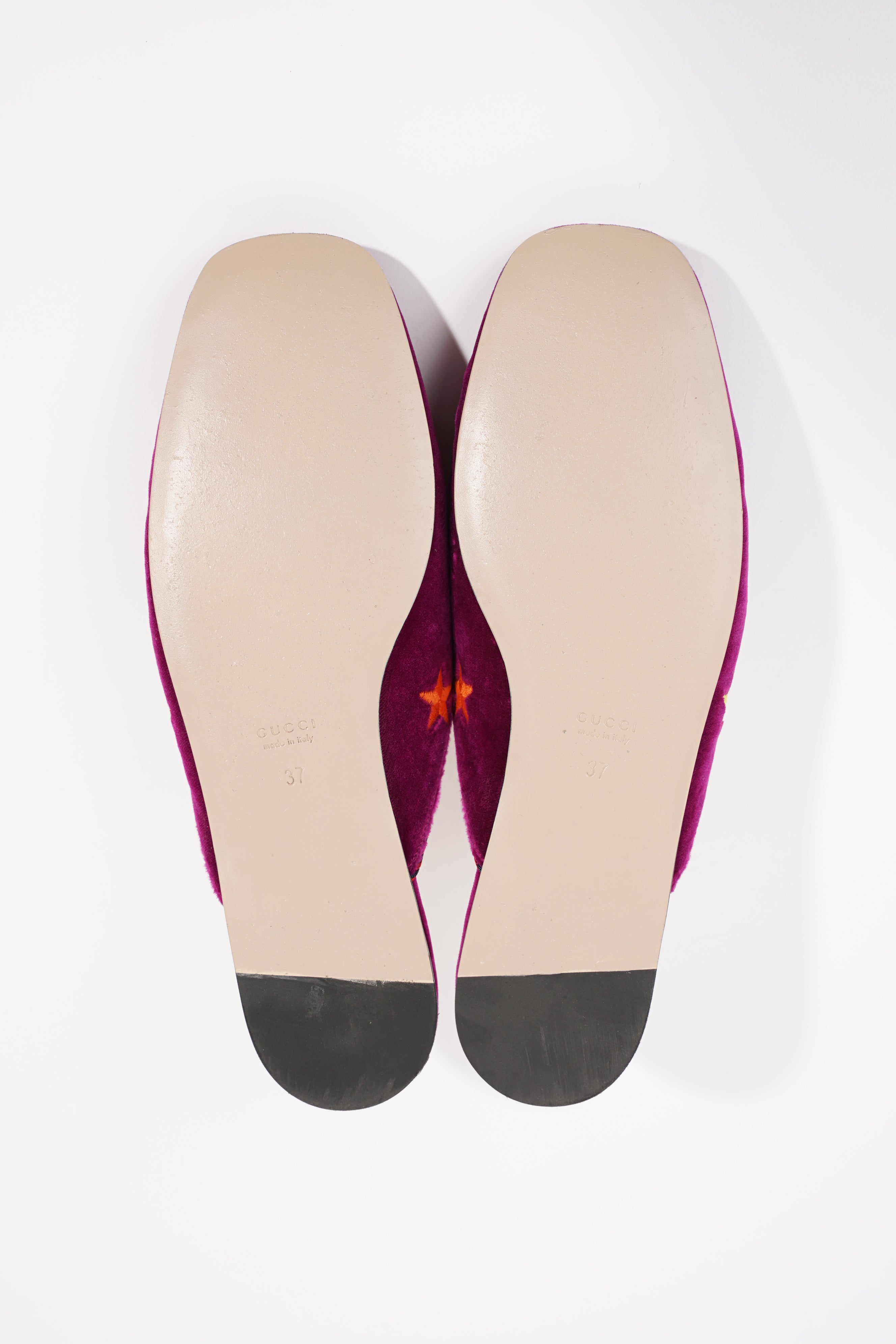 Gucci Womens Princetown Mule Purple Velvet EU 37 / UK 4