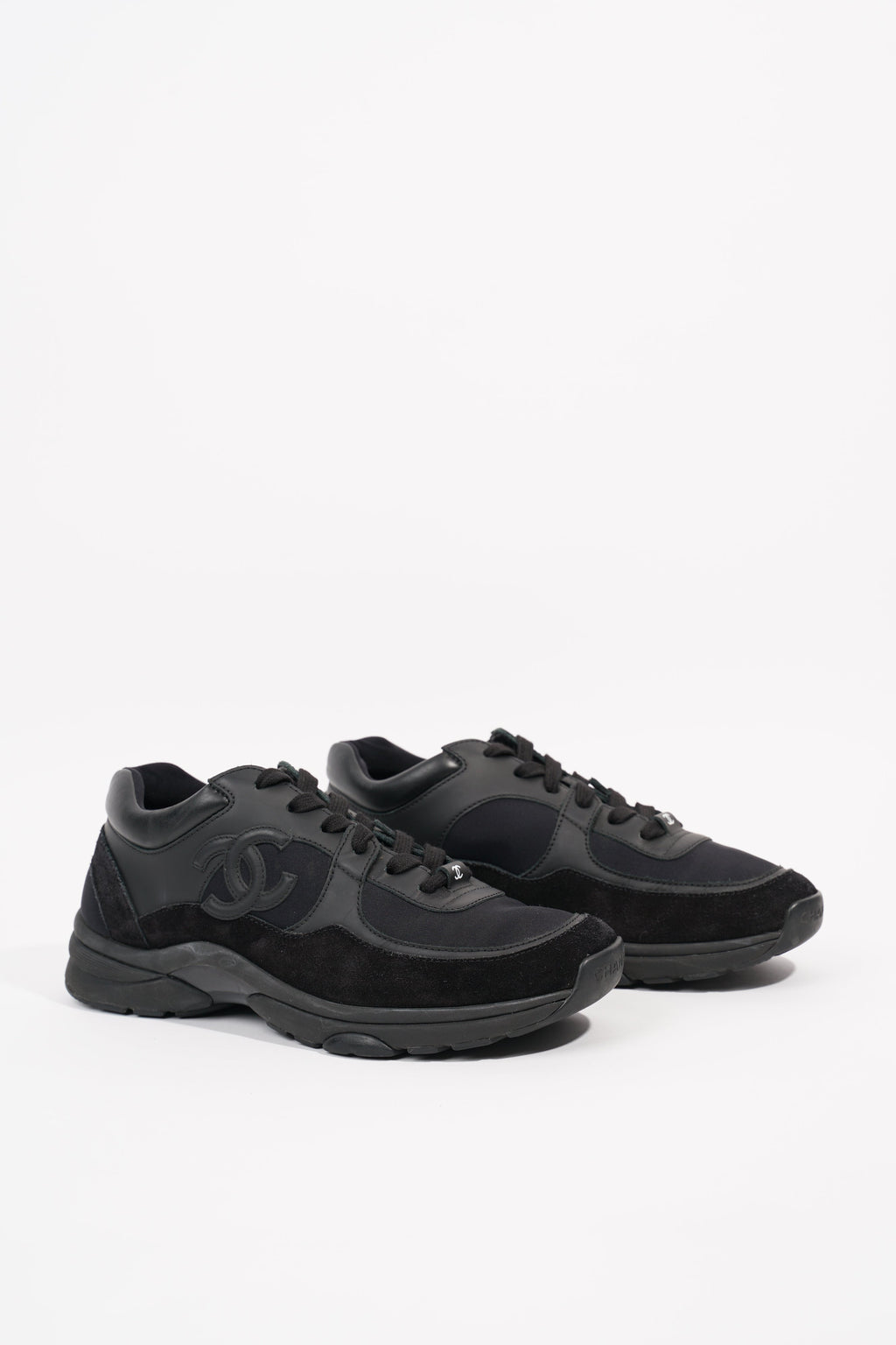 Chanel Womens CC Logo Black EU 38.5 / UK 5.5