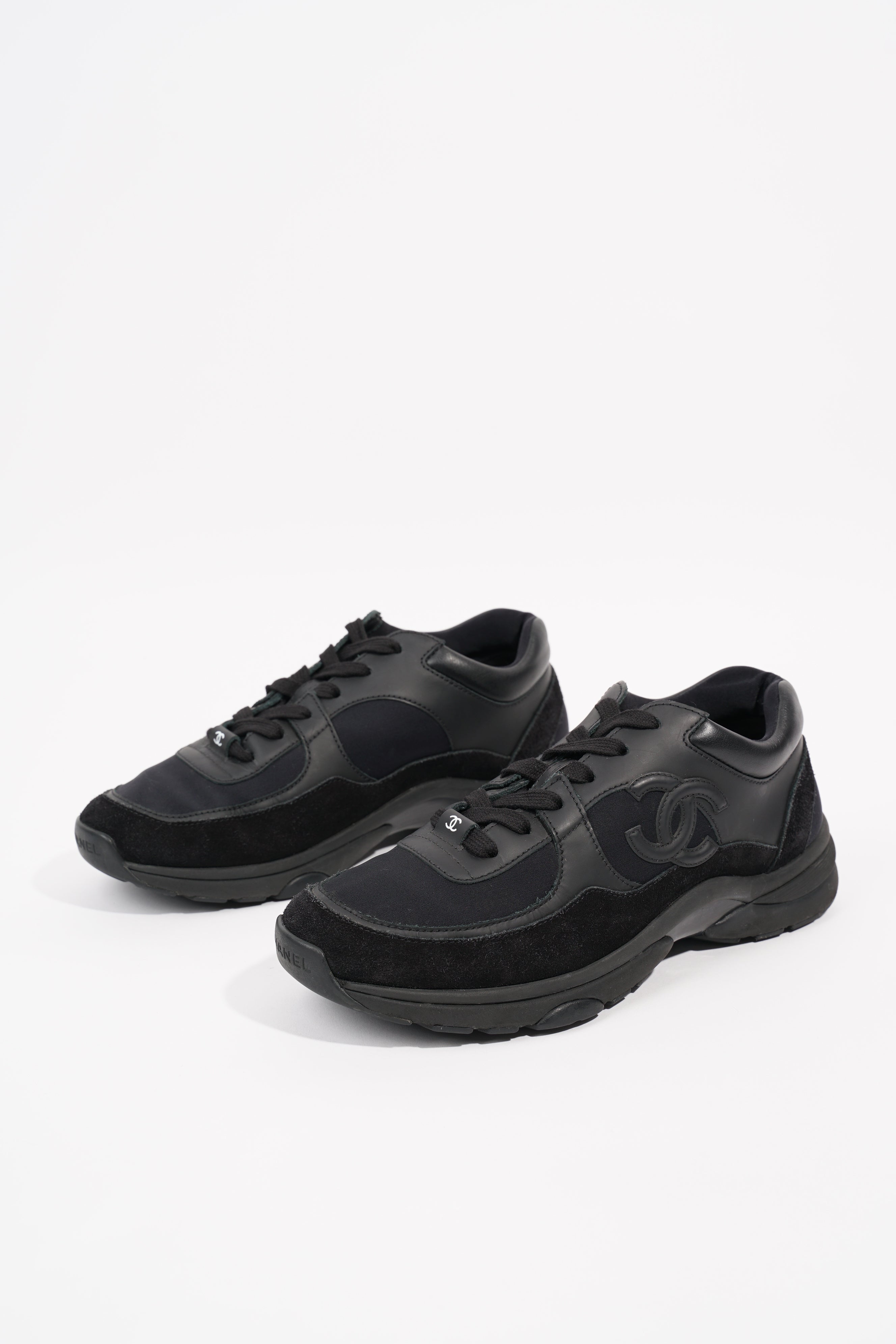 Chanel Womens CC Logo Black EU 38.5 / UK 5.5