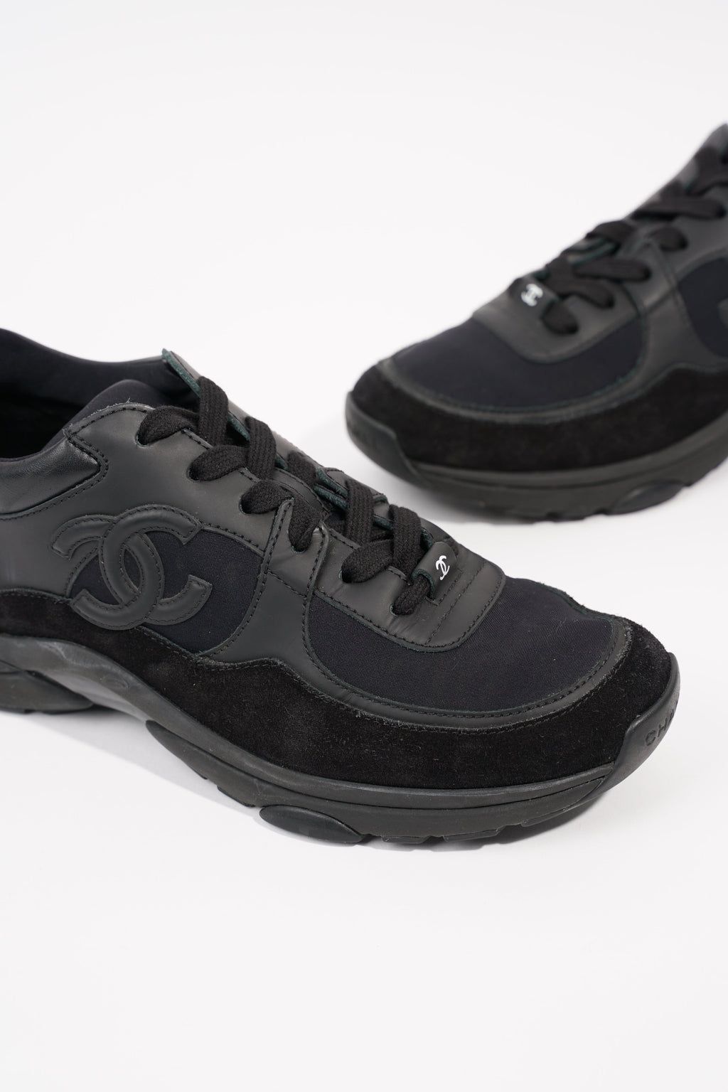 Chanel Womens CC Logo Black EU 38.5 / UK 5.5