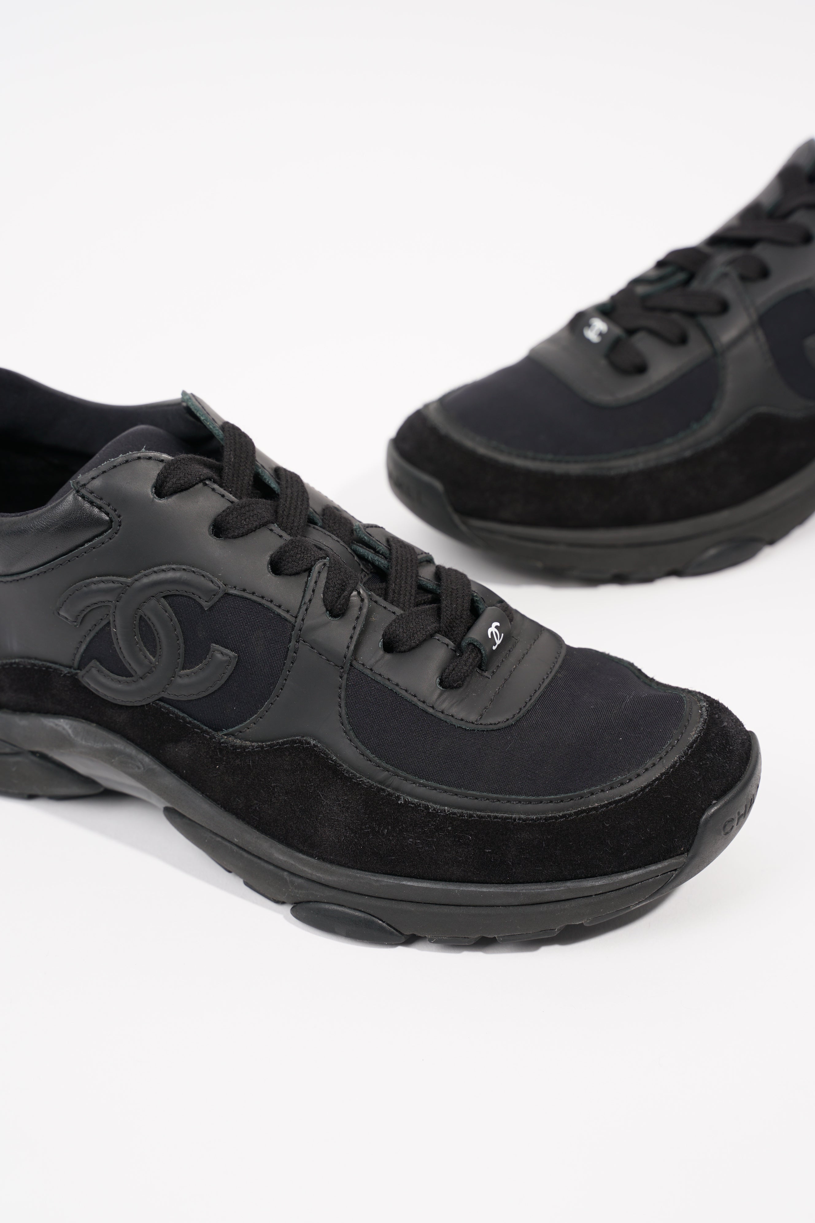 Chanel Womens CC Logo Black EU 38.5 / UK 5.5