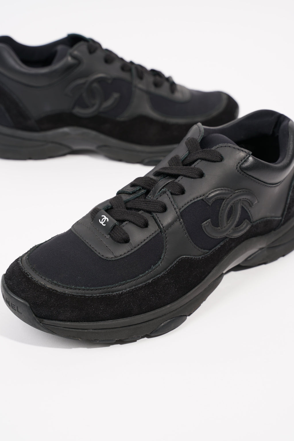Chanel Womens CC Logo Black EU 38.5 / UK 5.5