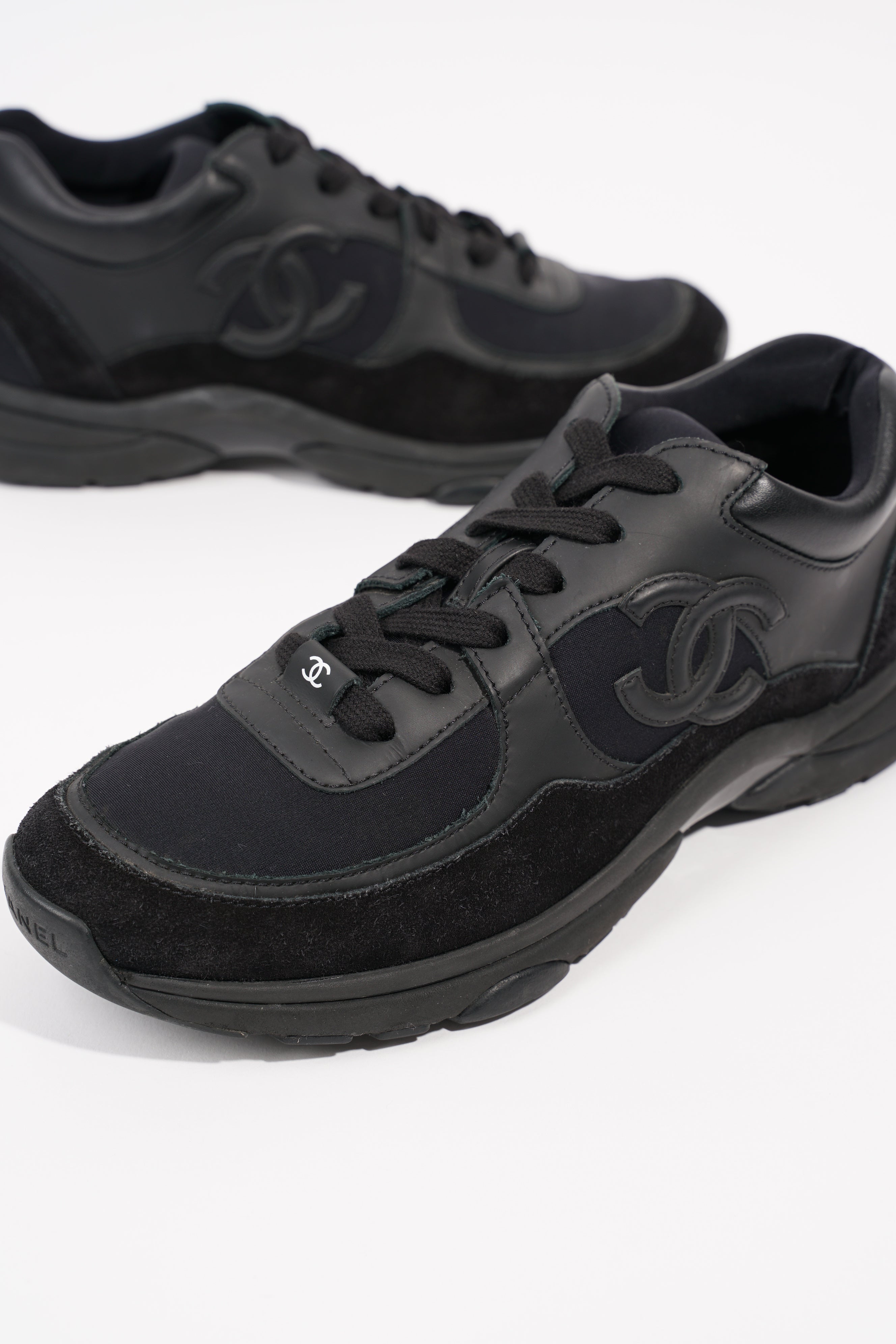 Chanel Womens CC Logo Black EU 38.5 / UK 5.5