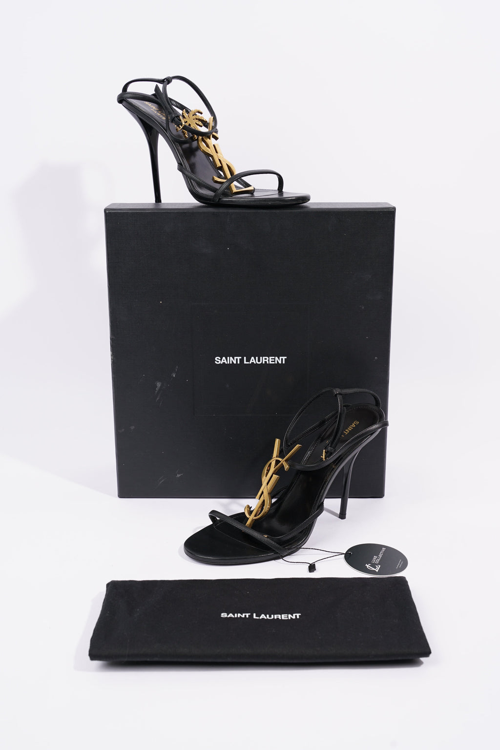 Saint Laurent Womens Cassandra 110 Black EU 39 / UK 6