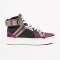 Gucci Womens High Top Sneaker Bronze / Purple EU 35.5 / UK 2.5