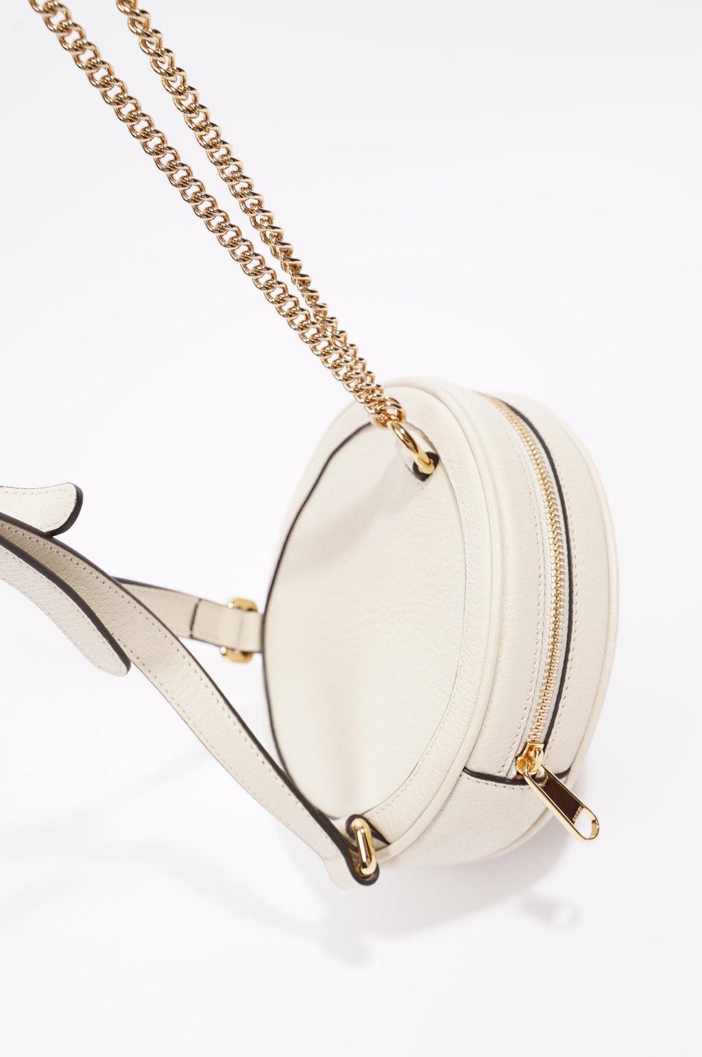Gucci Ophidia GG Round Backpack Cream Mini