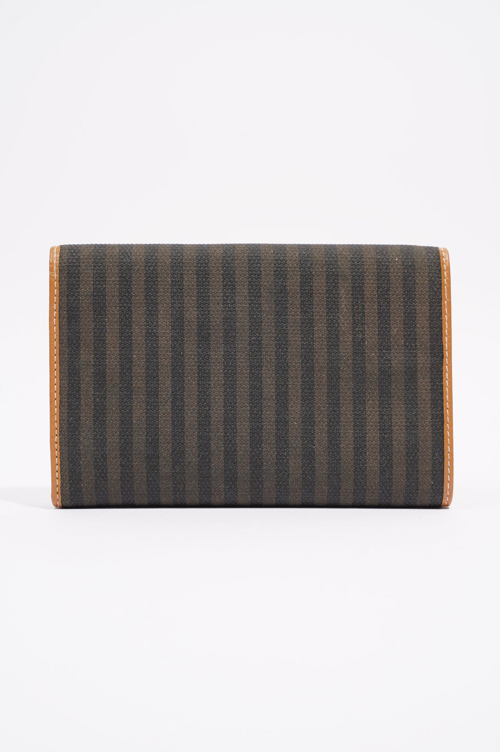 Fendi Womens Fendi Bi Fold Purse Brown / Black Canvas