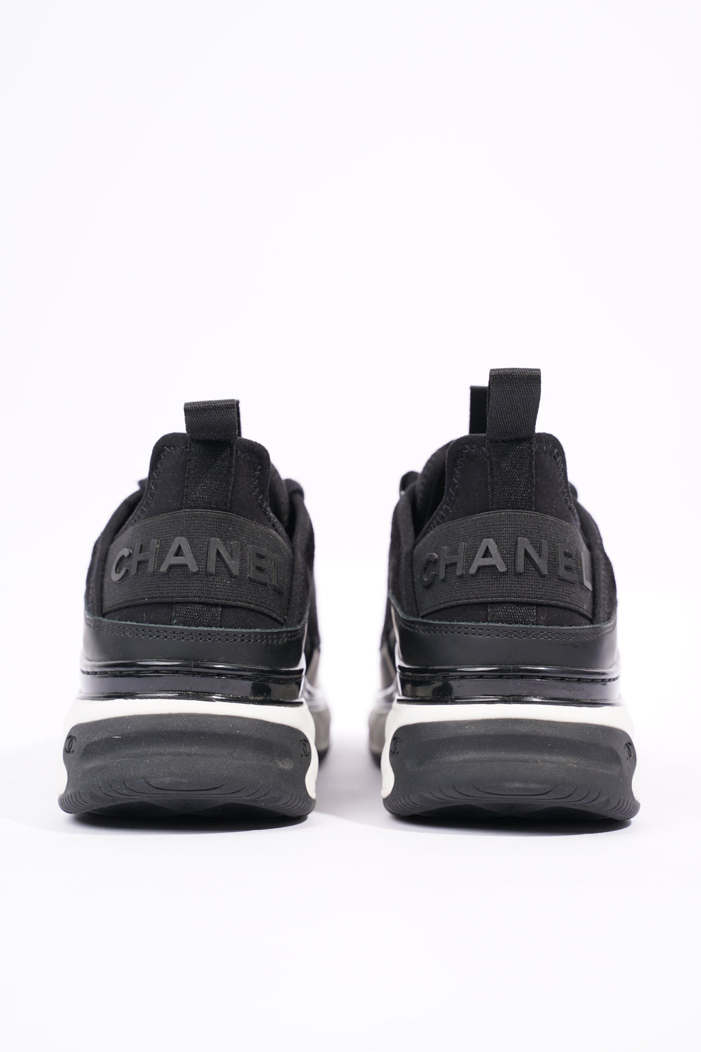 Chanel Womens CC Logo Black / White EU 37 / UK 4