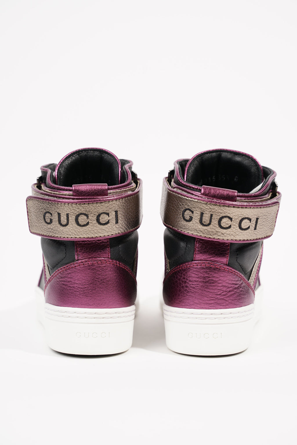 Gucci Womens High Top Sneaker Bronze / Purple EU 35.5 / UK 2.5