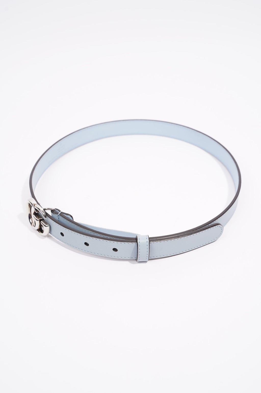 Gucci GG Marmont Belt Blue Leather 70cm - 28"