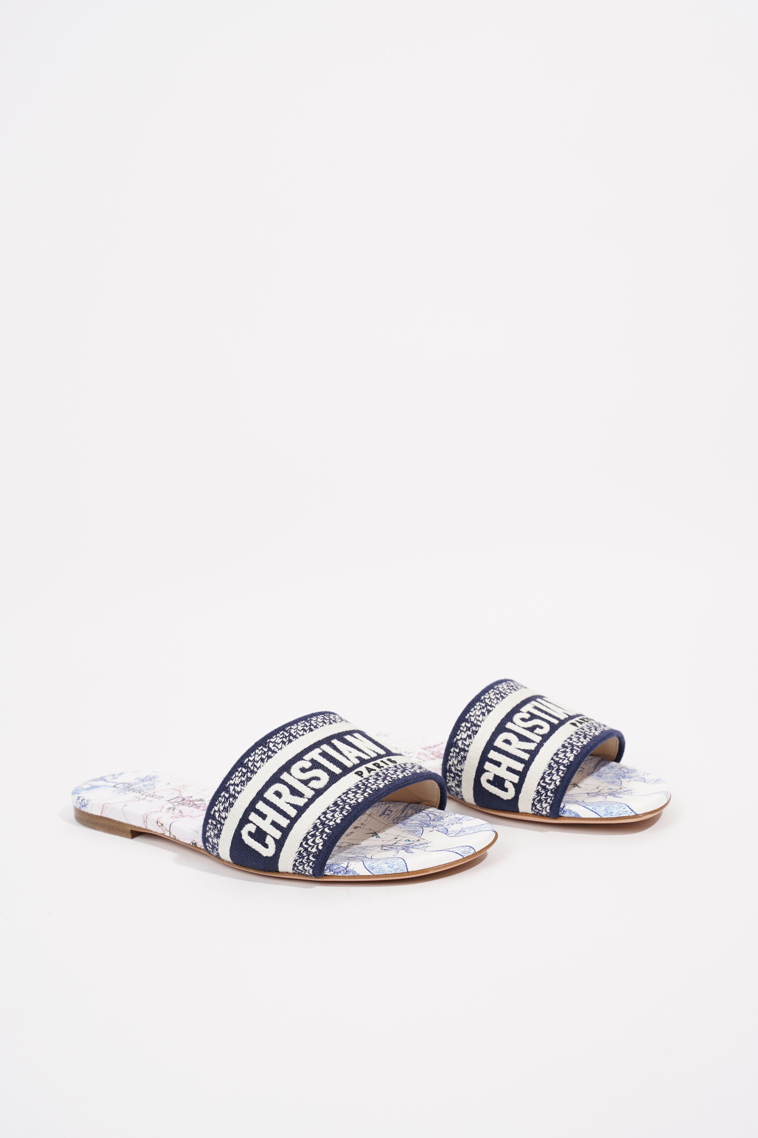 Christian Dior Womens Dway Slide True Blue EU 36.5 / UK 3.5