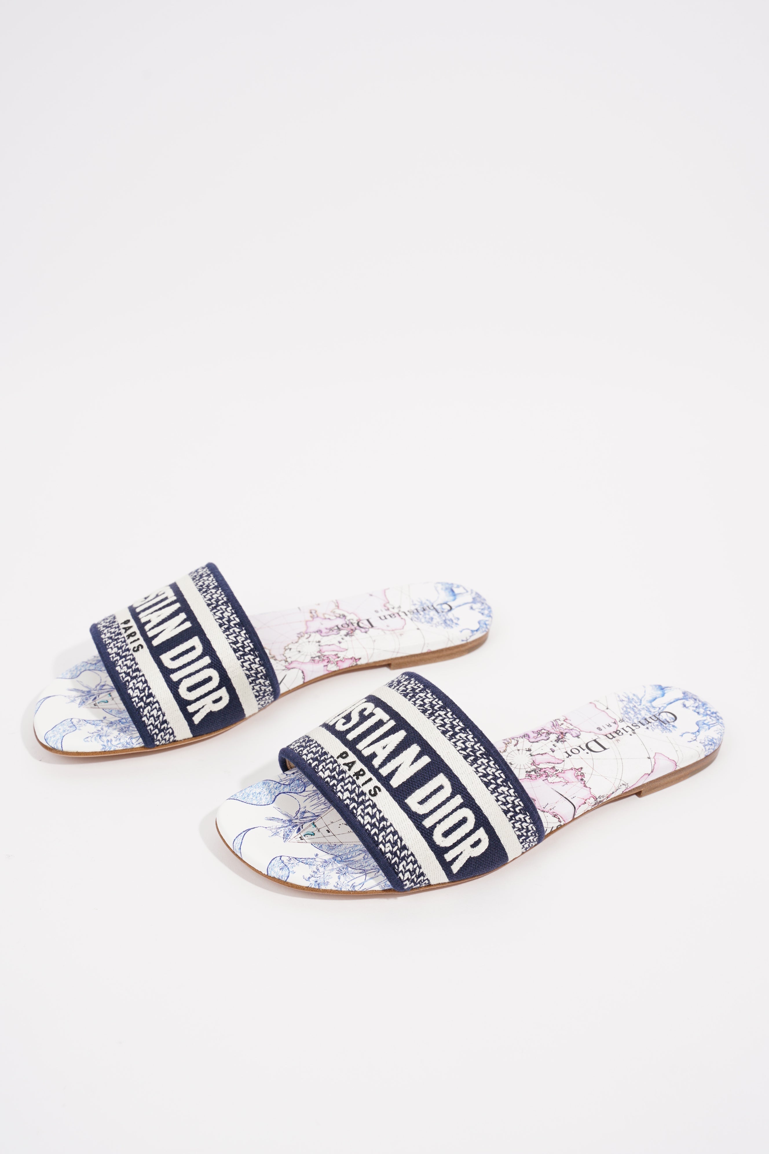 Christian Dior Womens Dway Slide True Blue EU 36.5 / UK 3.5