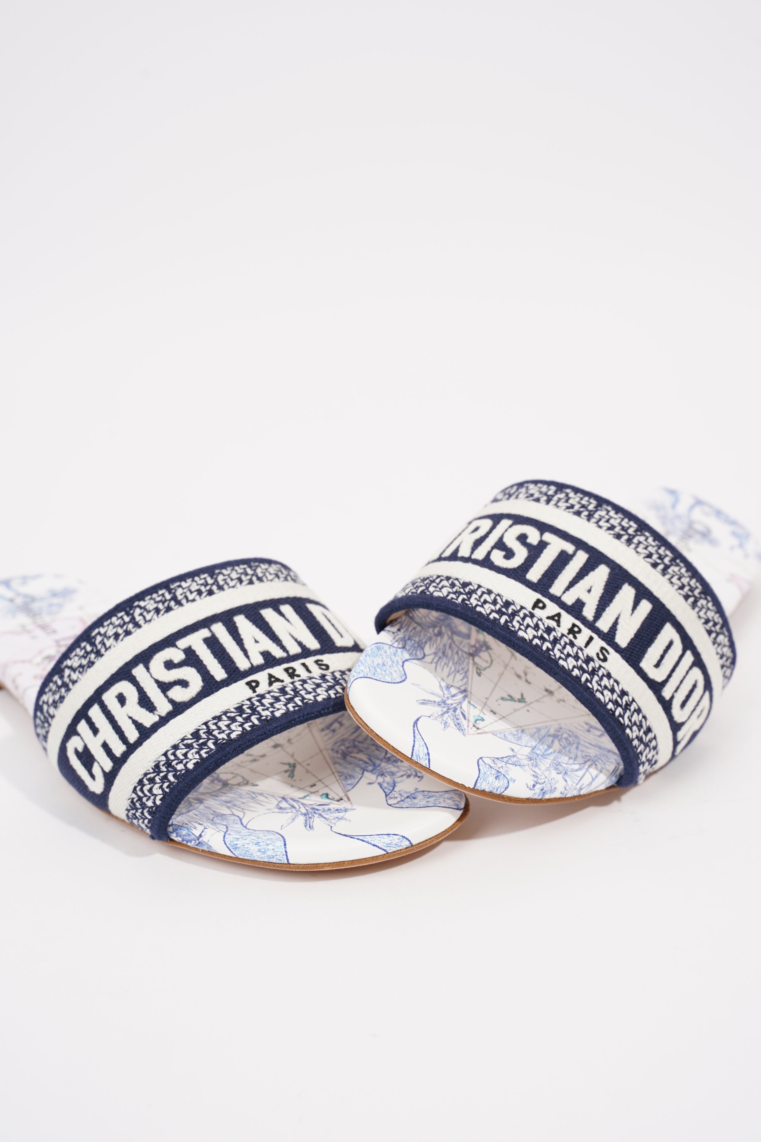Christian Dior Womens Dway Slide True Blue EU 36.5 / UK 3.5