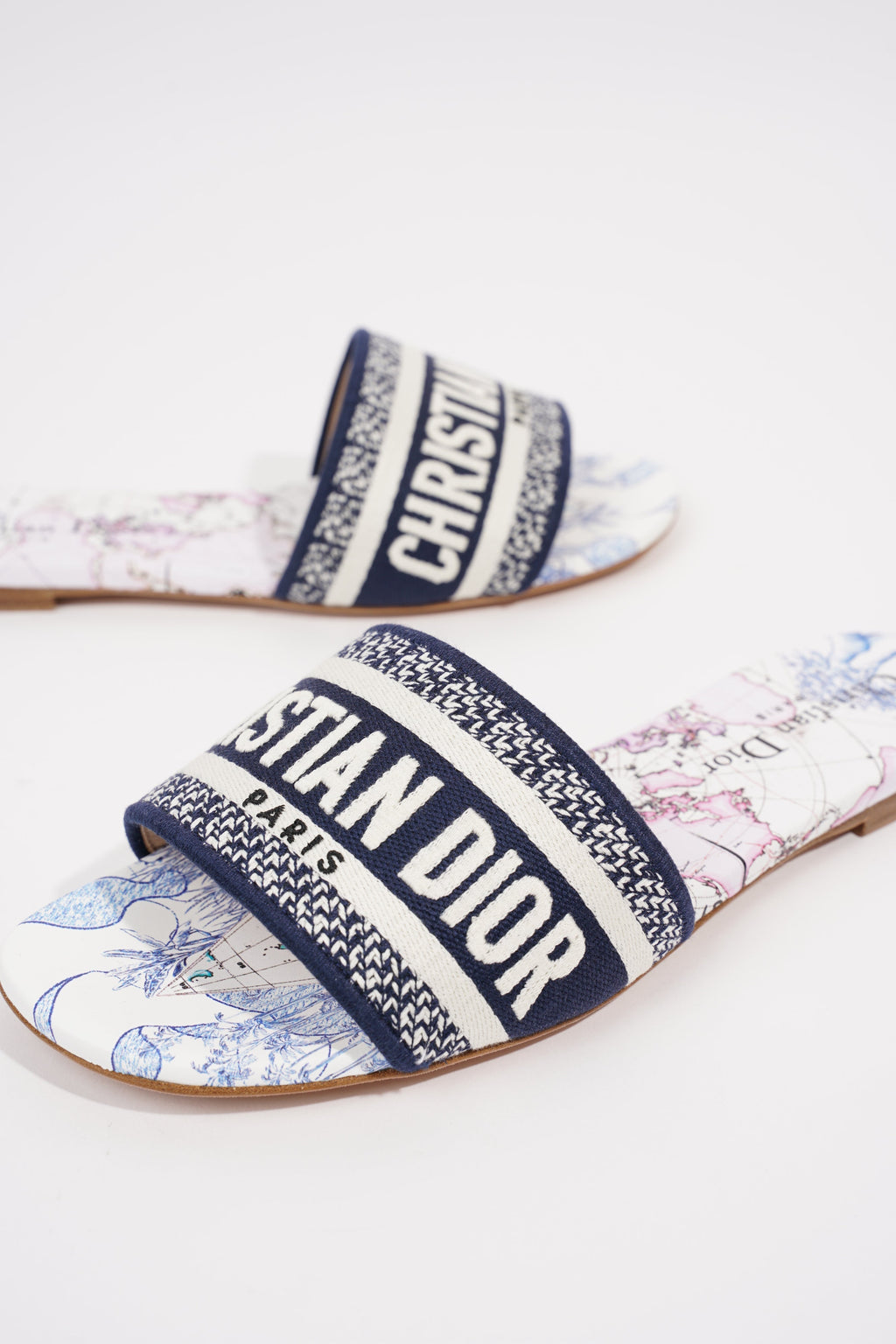 Christian Dior Womens Dway Slide True Blue EU 36.5 / UK 3.5