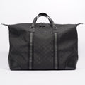 Gucci Mens Duffle Bag Grey Canvas XL