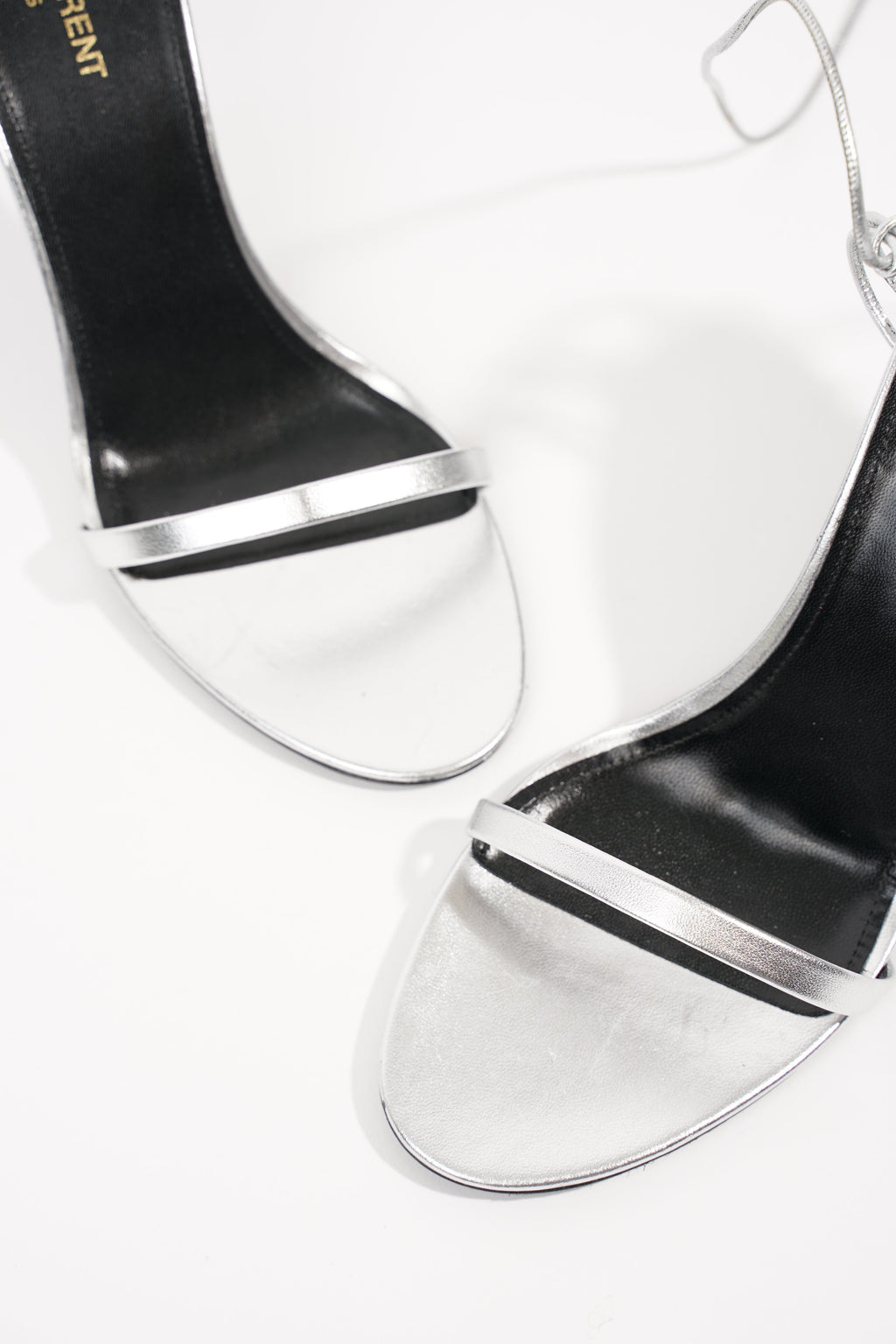 Saint Laurent Womens Lexi 90 Silver EU 40 / UK 7