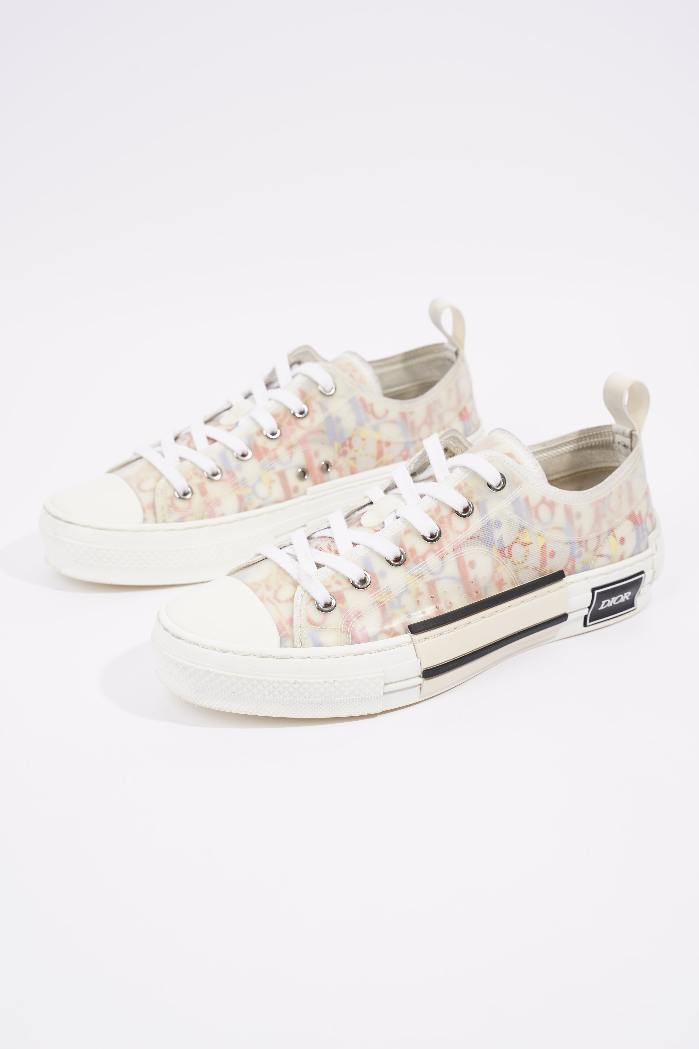 Christian Dior Womens B23 Low Top White / Multi EU 39 / UK 6
