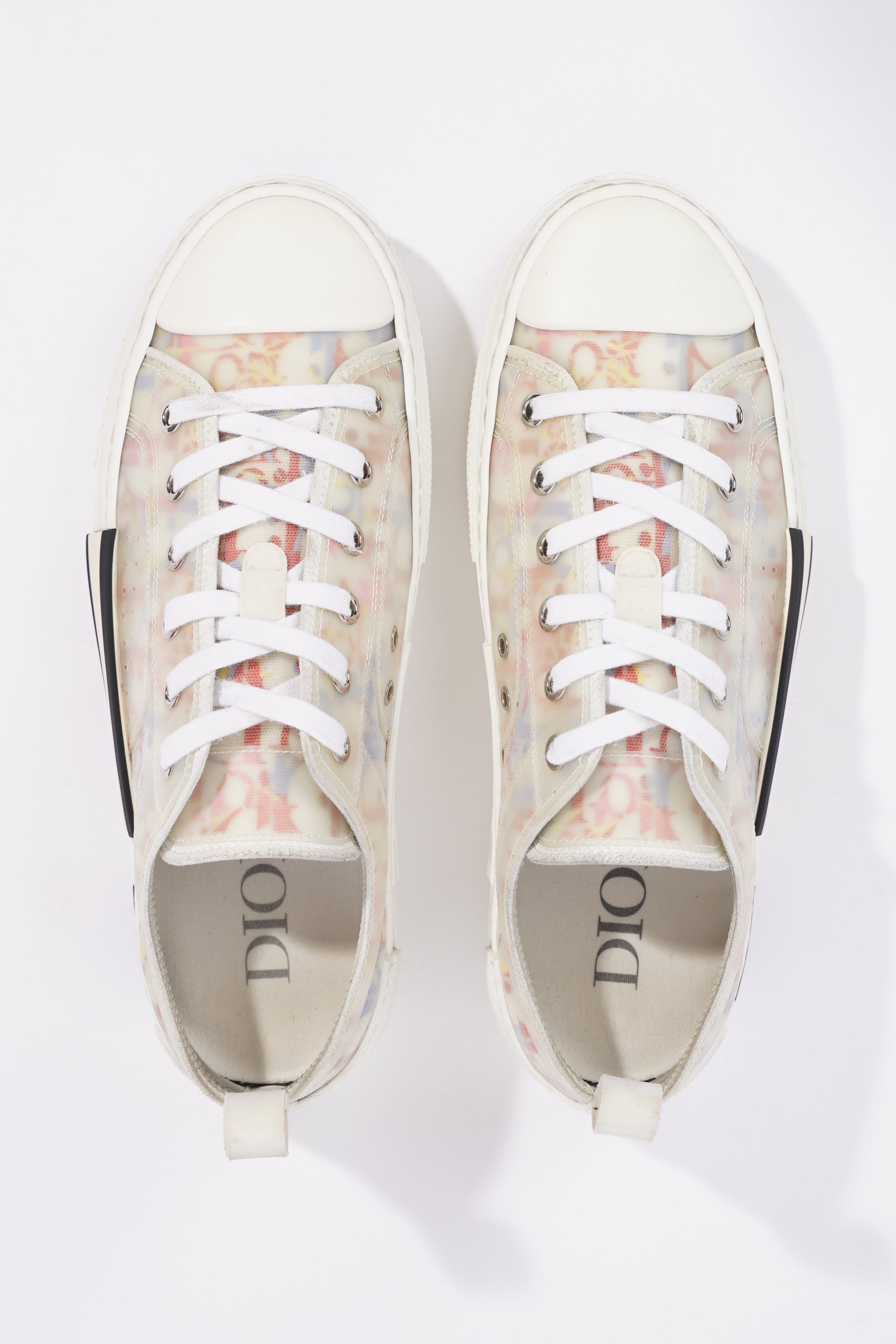 Christian Dior Womens B23 Low Top White / Multi EU 39 / UK 6